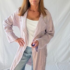 Raquel Allegra Lavender Shimmery Coat / Duster